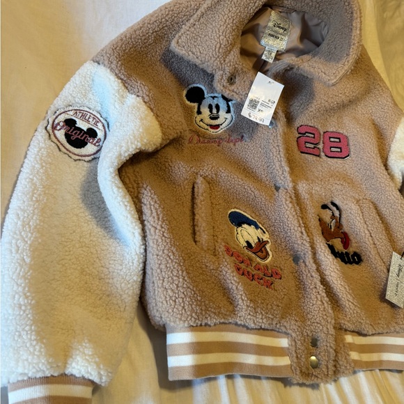 NWT Forever 21 Mickey & Friends oversized varsity jacket - Picture 5 of 6
